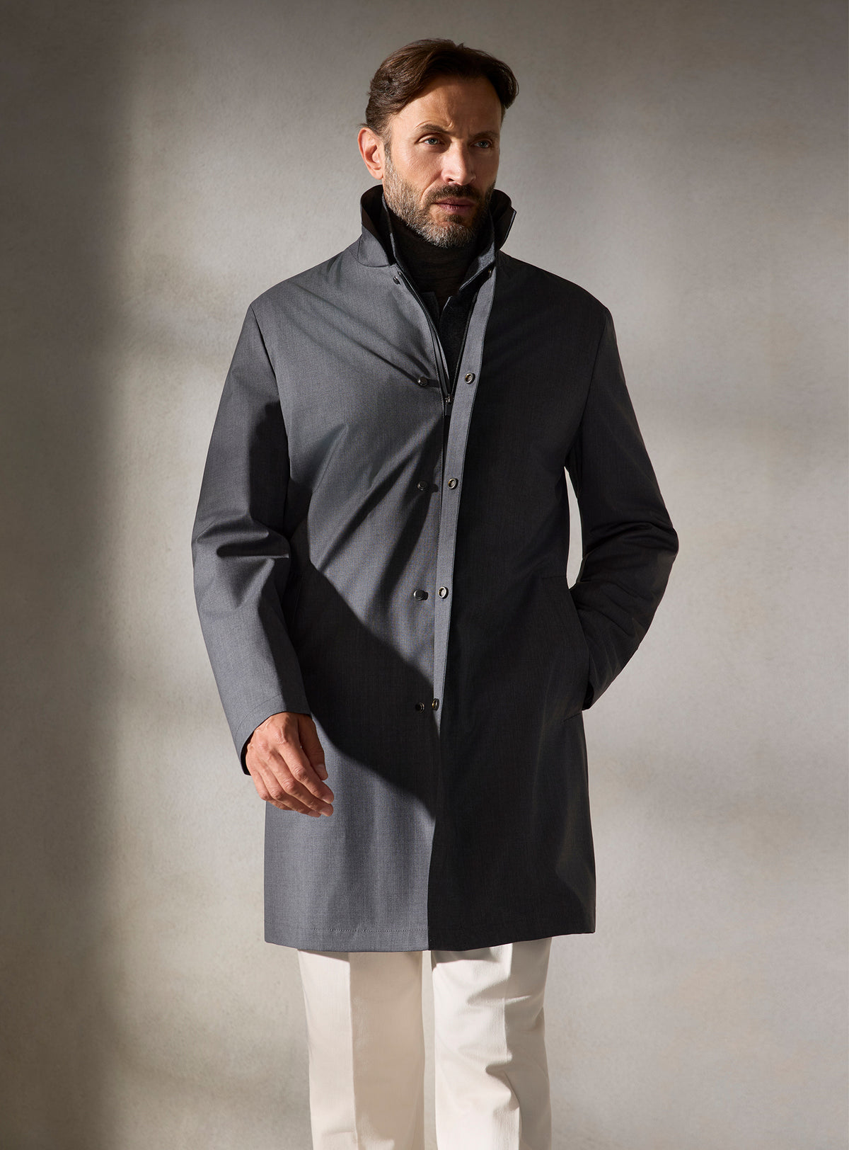 The Slate Car Coat