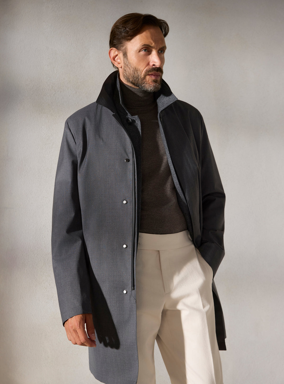 The Slate Car Coat