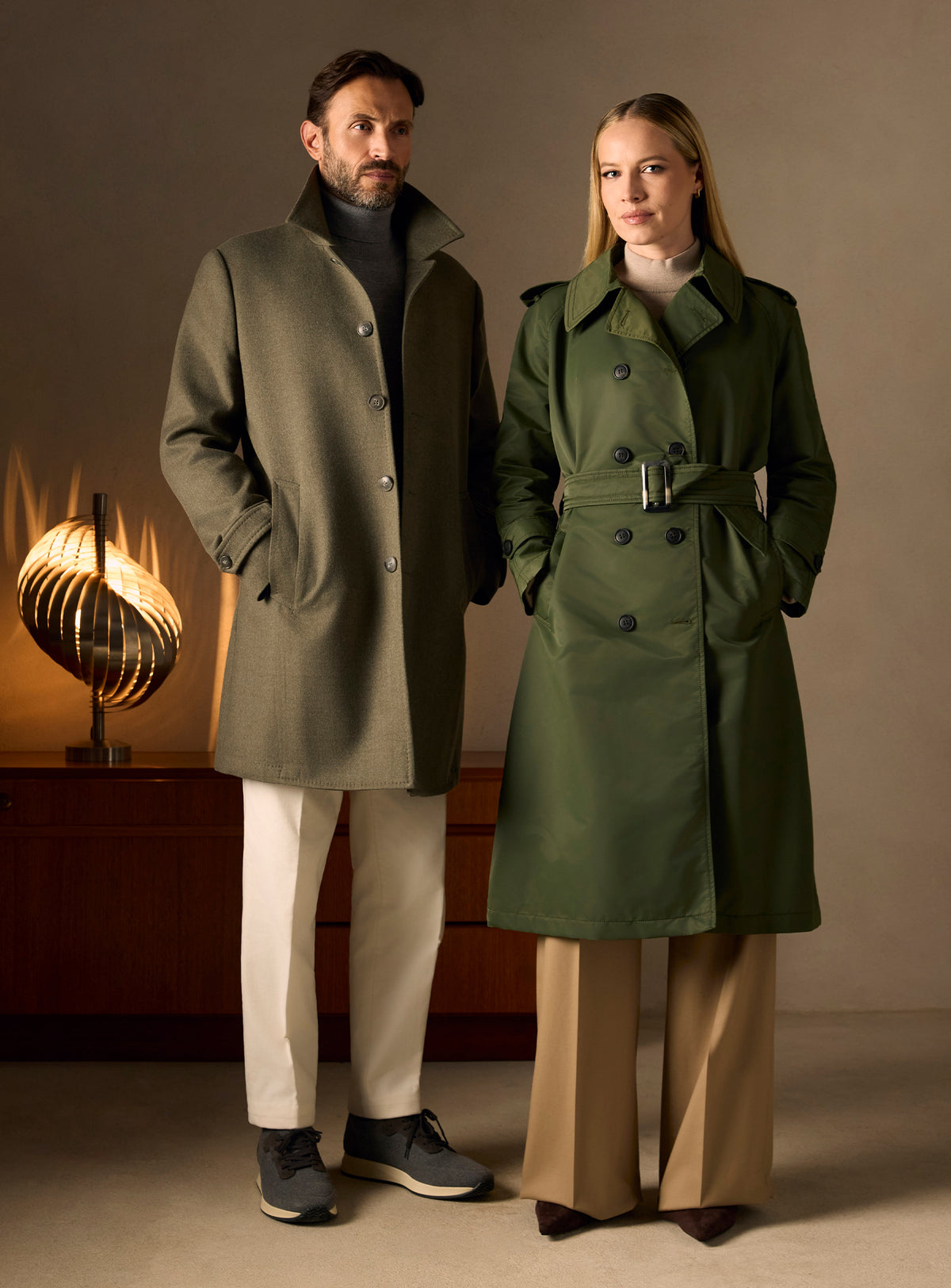 The Olive Car Coat