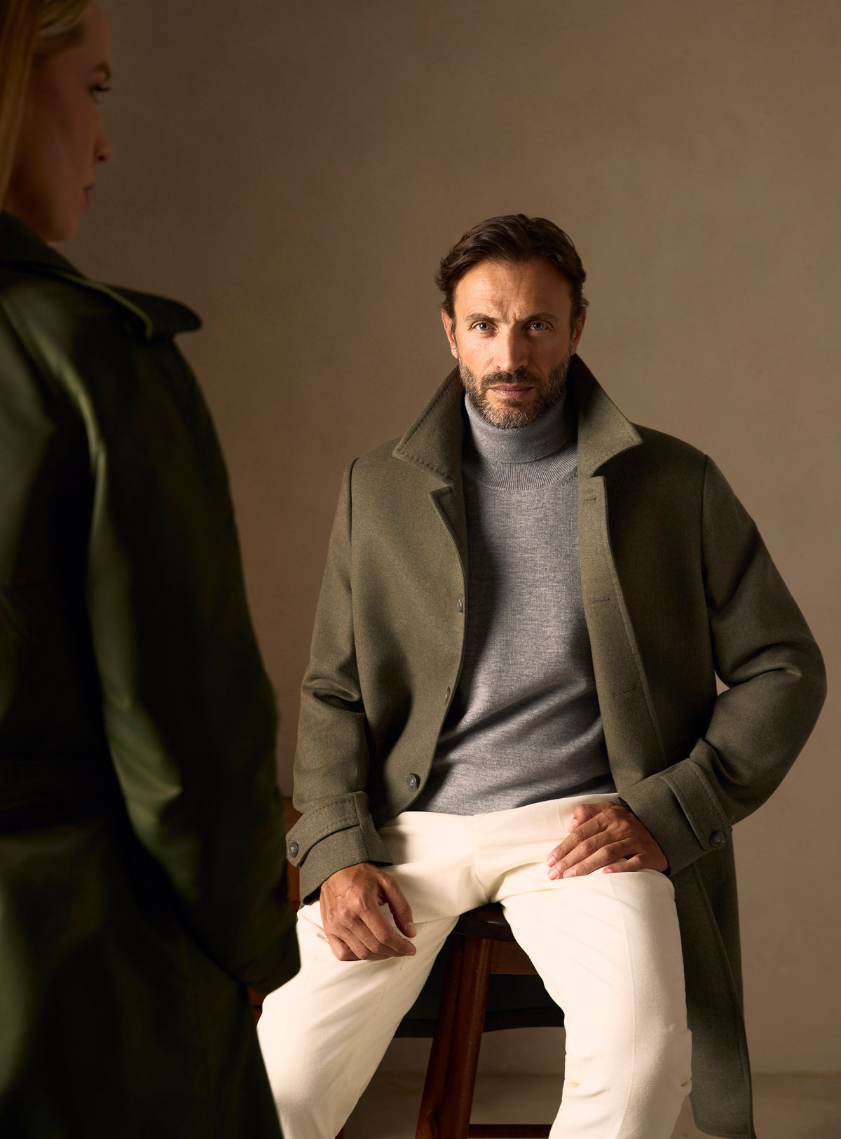 The Olive Car Coat