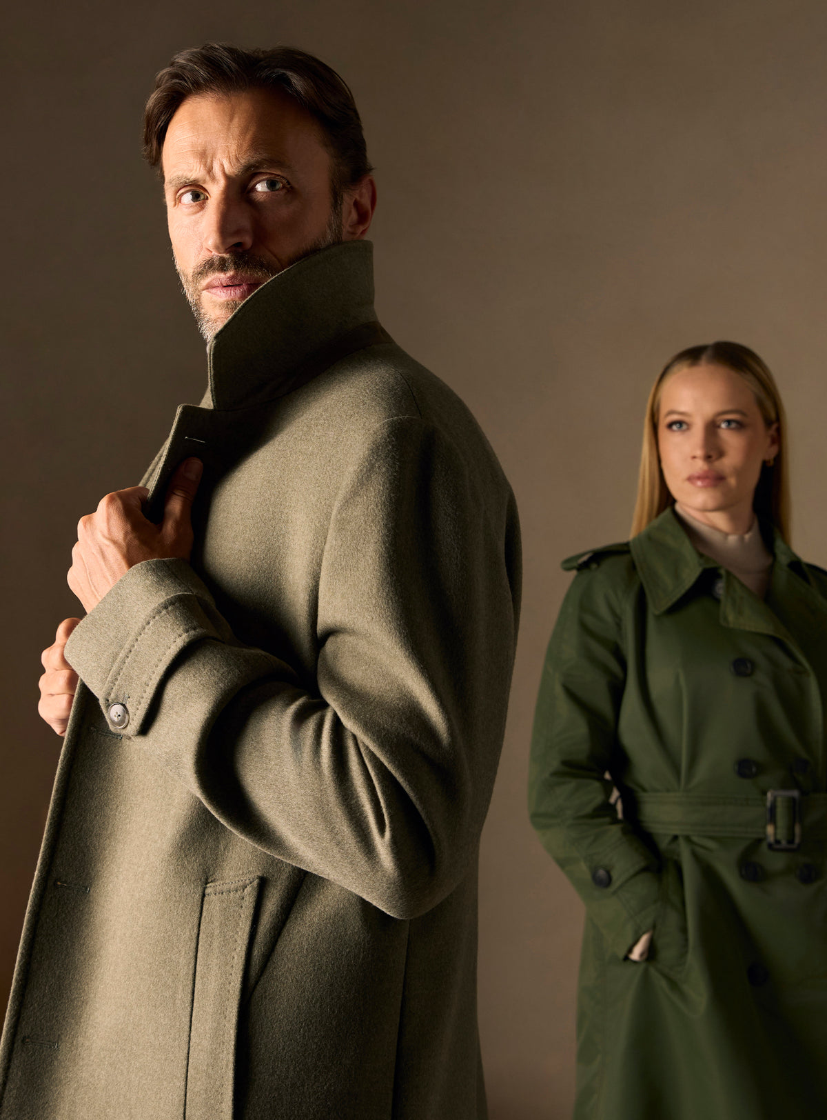 The Olive Car Coat