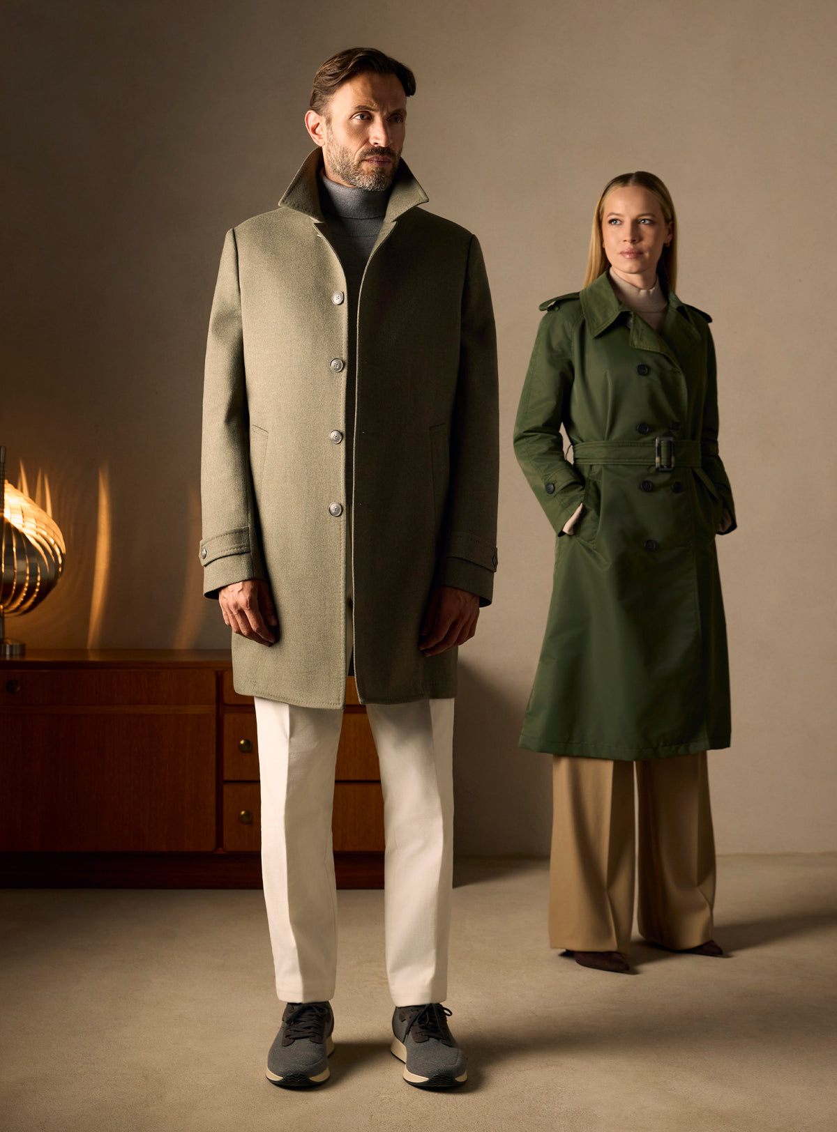 The Olive Car Coat