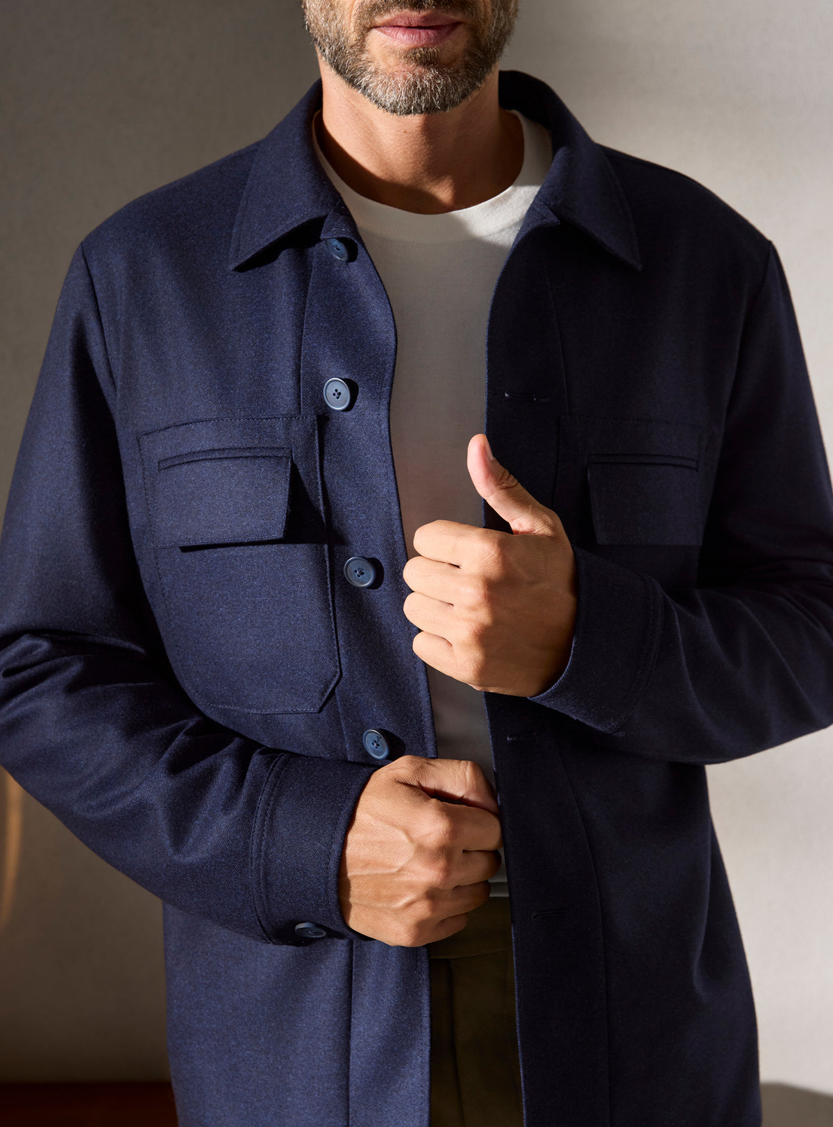 The Navy Overshirt