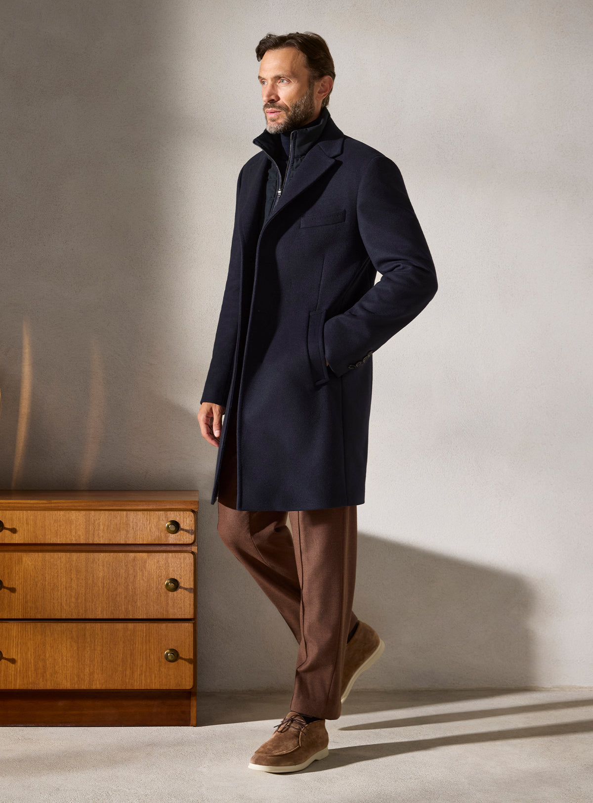 The Cobalt Collar Coat