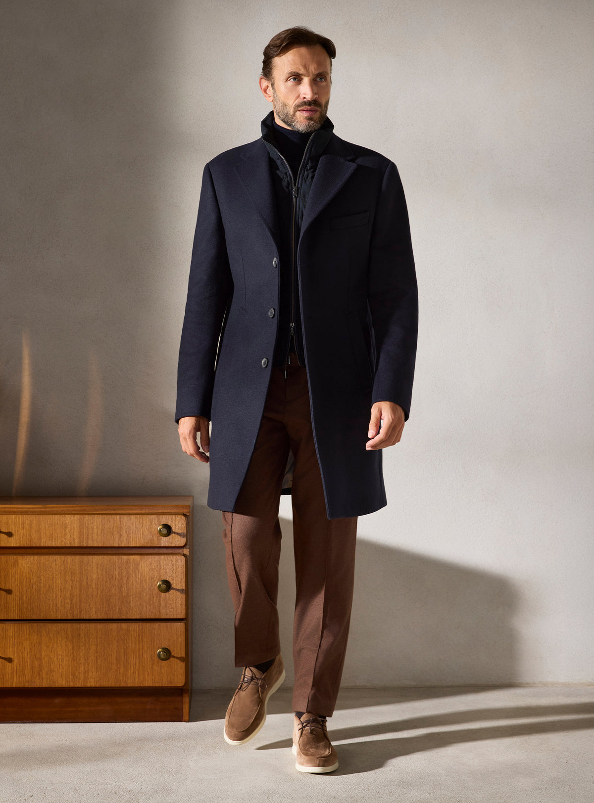 The Cobalt Collar Coat