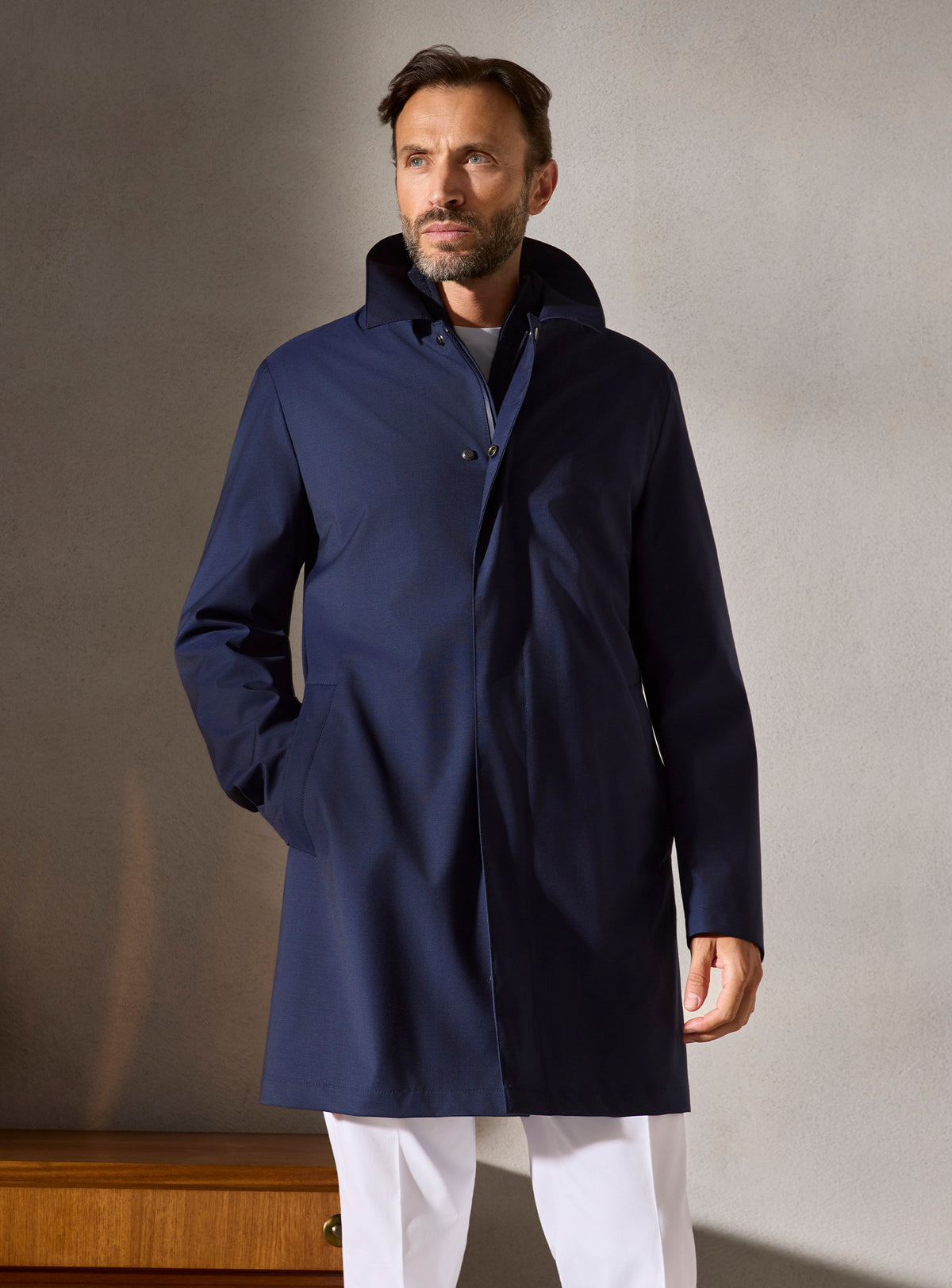 The Navy Car Coat