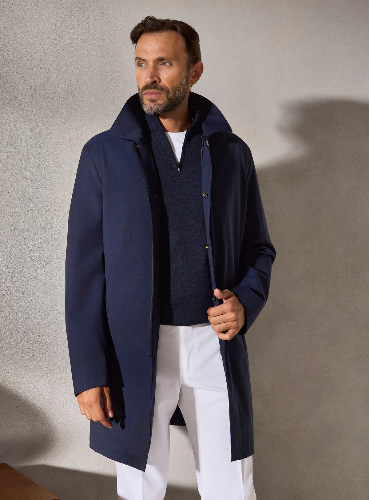 The Navy Car Coat