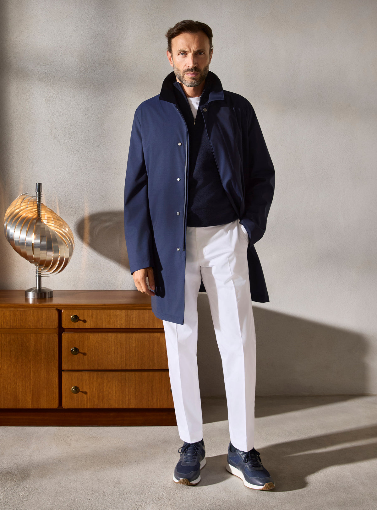 The Navy Car Coat