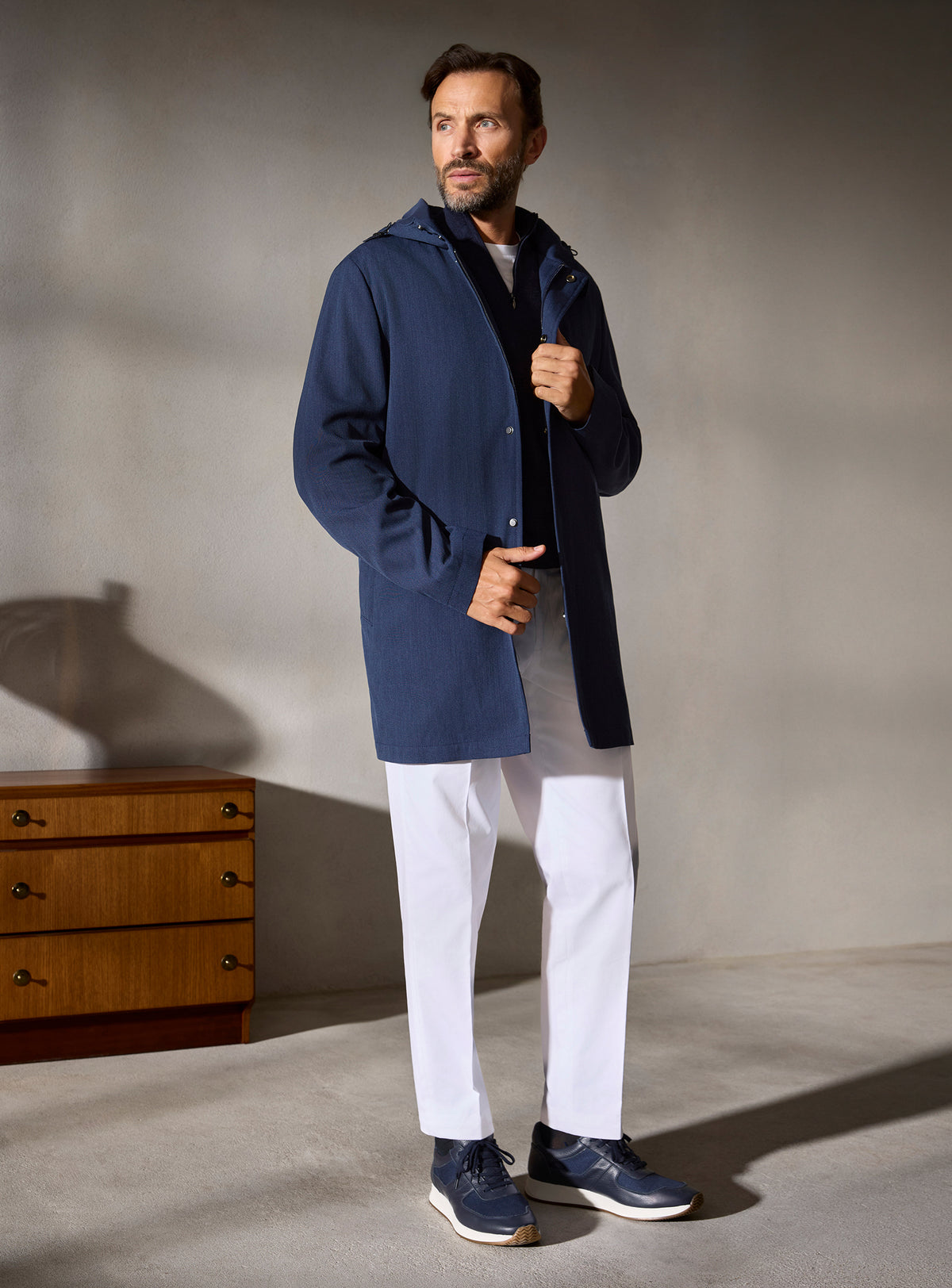 The Navy Car Coat