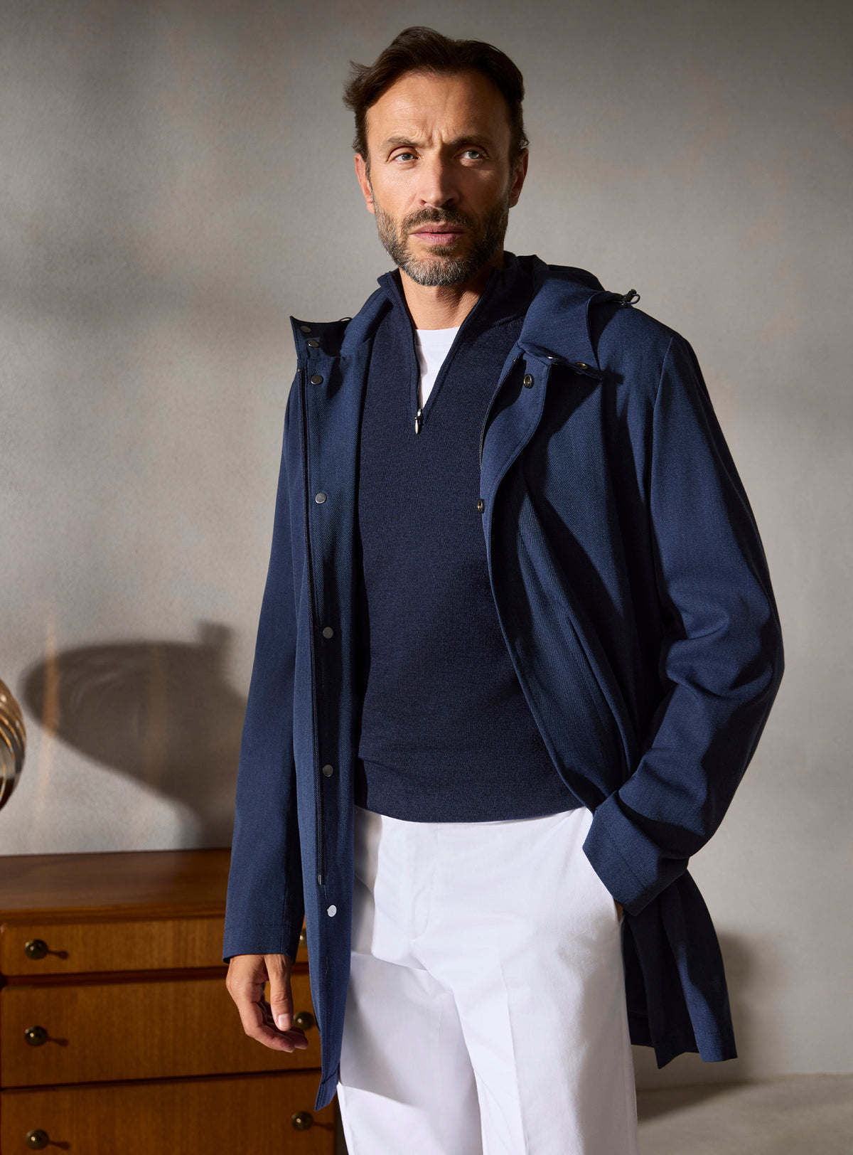 The Navy Car Coat