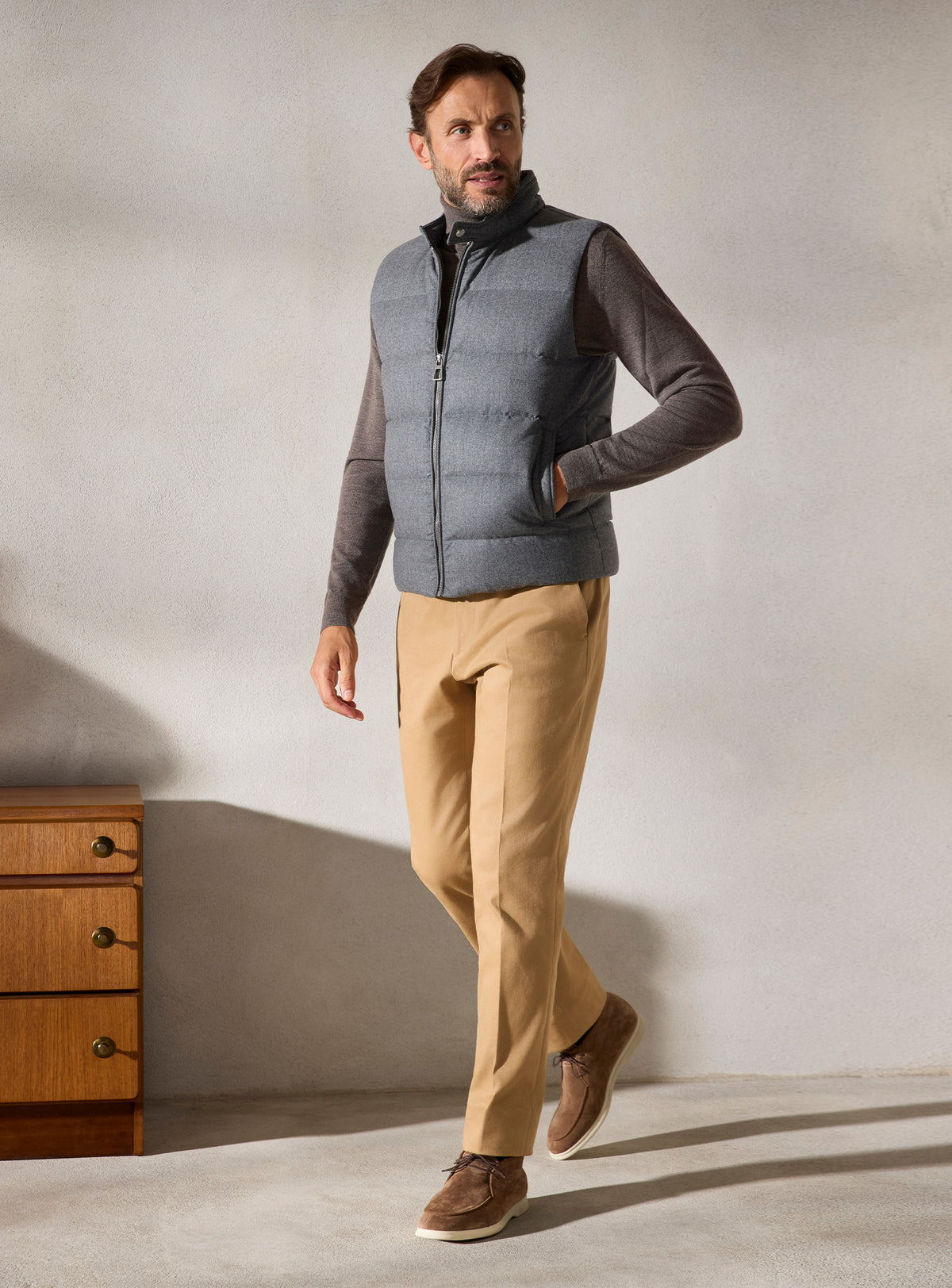 The Grey Quilted Gilet