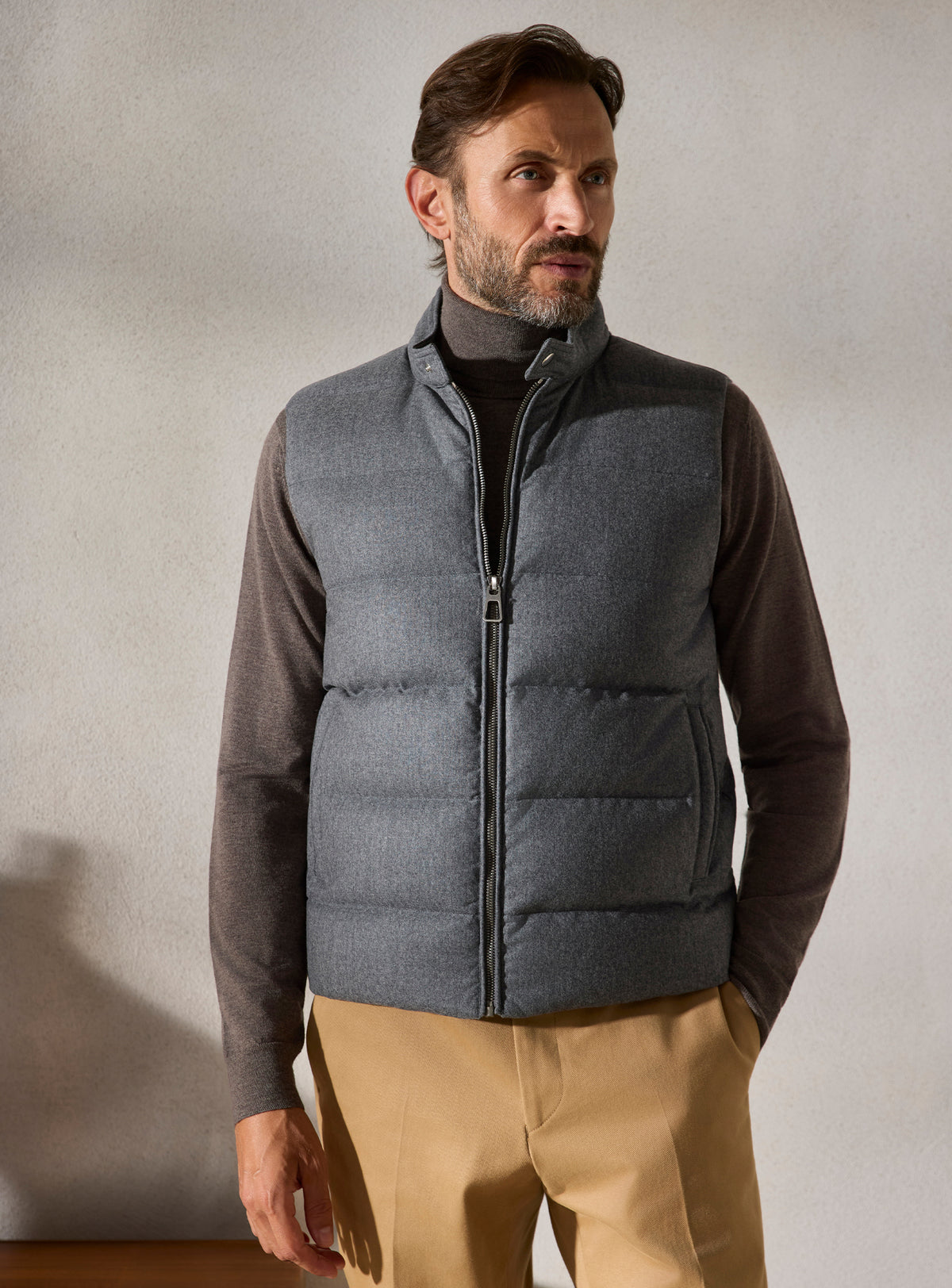 The Grey Quilted Gilet