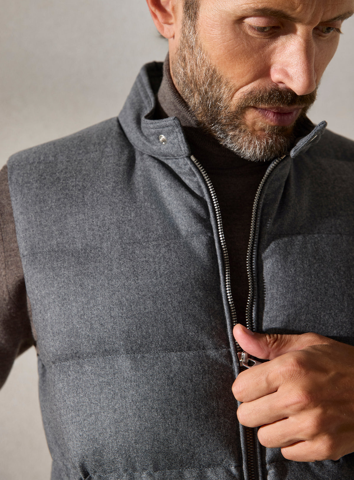 The Grey Quilted Gilet