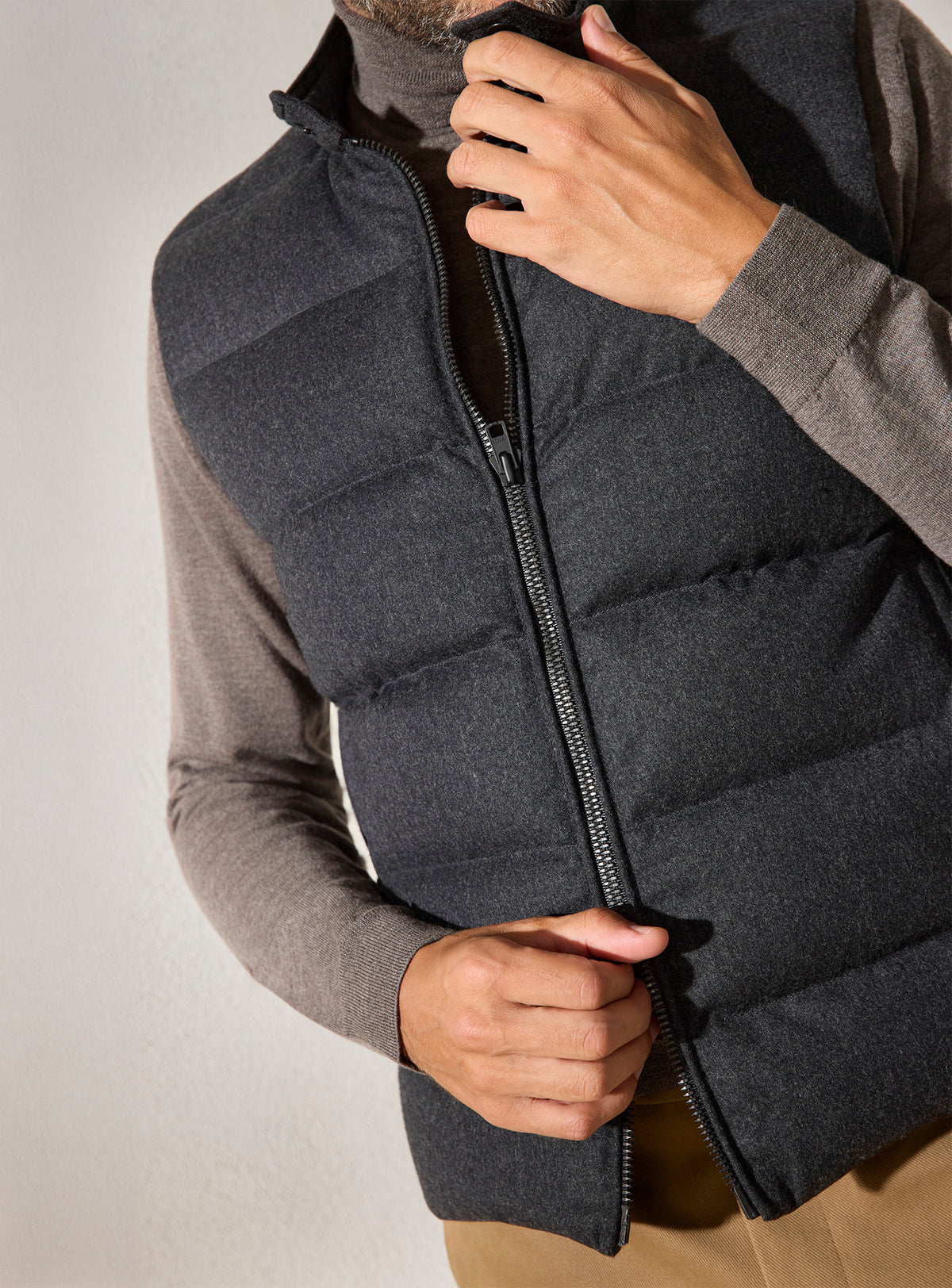 The Charcoal Quilted Gilet
