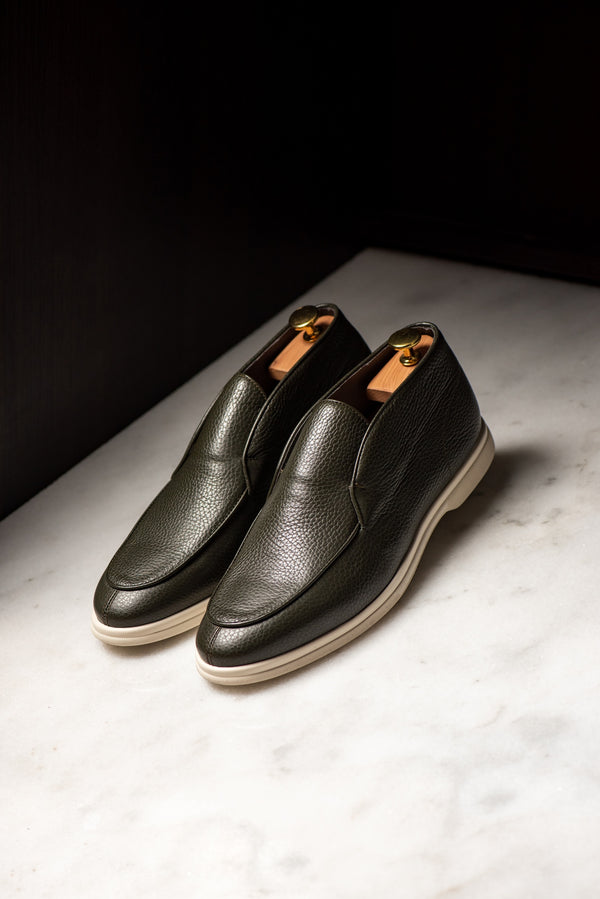 City Loafer Leather Green Consiglieri
