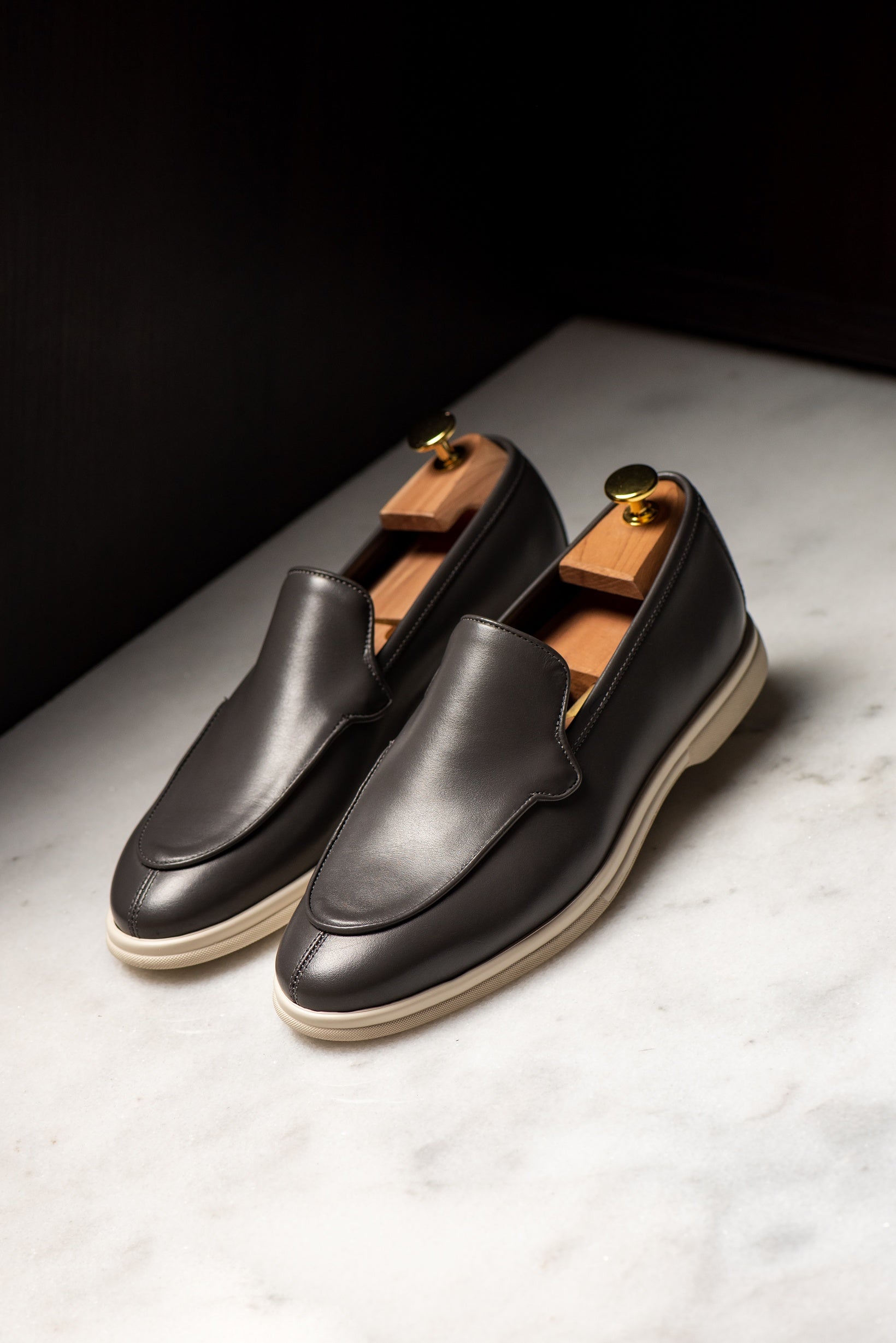 City Loafer Leather Grey Consiglieri