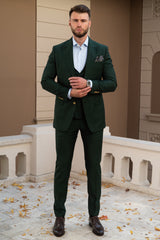 Costum Casual Forest Green Consiglieri