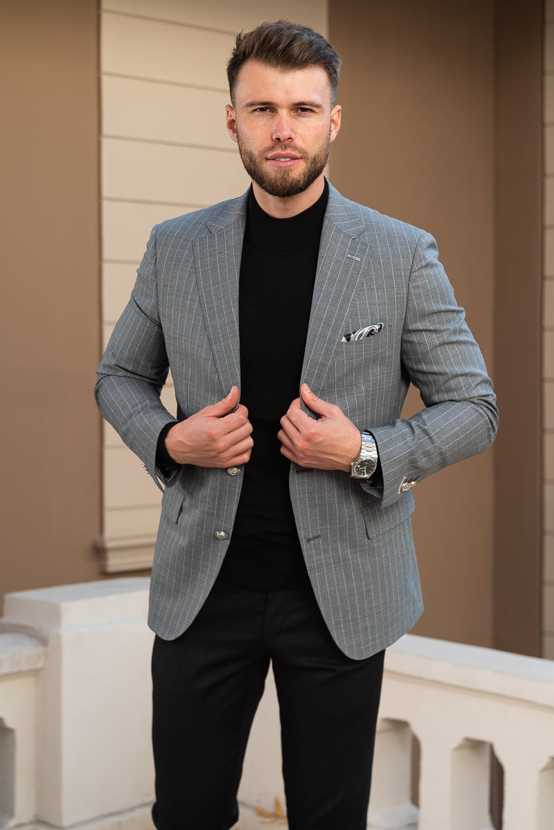 Sacou Light Grey Stripes Consiglieri