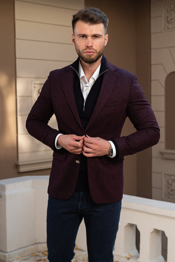 Sacou Casual Burgundy Consiglieri
